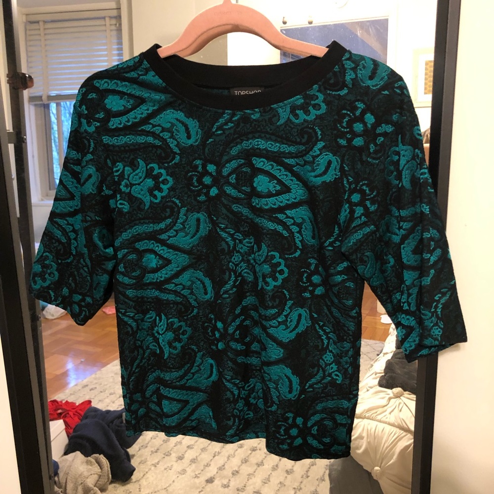 💚Emerald Green Topshop Top